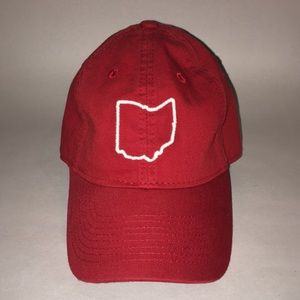 Red Ohio Outline Hat